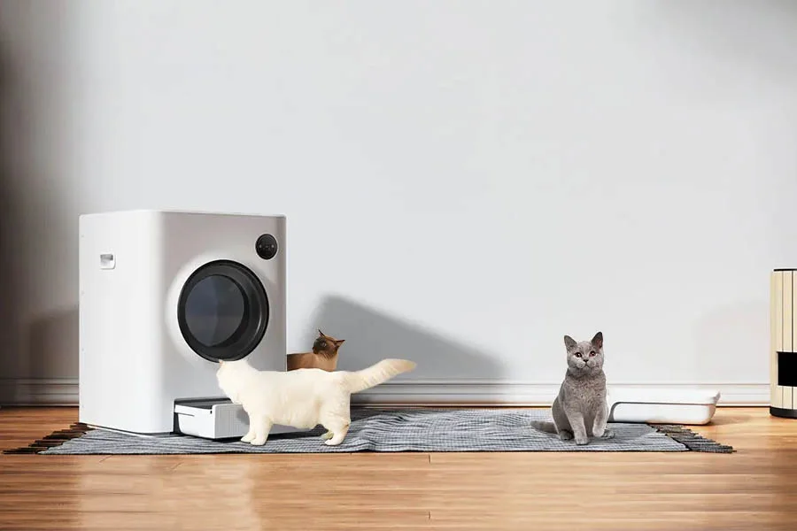 automatic self cleaning cat litter box